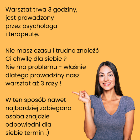 Warsztat "ODPUŚCIŁAM" - zapoznaj się ze szczegółami warsztatu poniżej