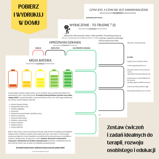WYBACZAM SOBIE - arkusze pracy do samodzielnego wydruku