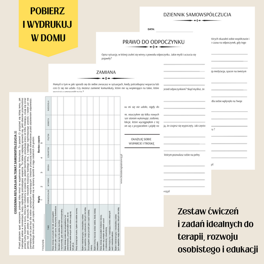 SAMOWSPÓŁCZUCIE - arkusze do samodzielnego wydruku