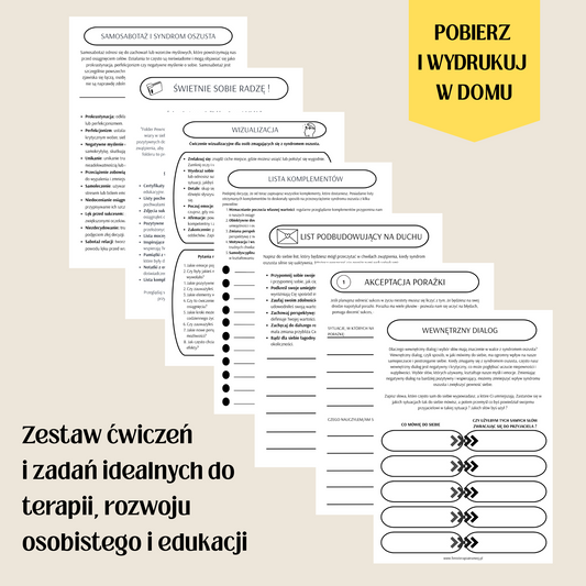 SYNDROM OSZUSTA - arkusze pracy do samodzielnego wydruku