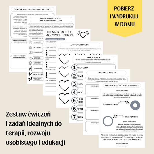 WEWNĘTRZNY KRYTYK - arkusze pracy do samodzielnego wydruku