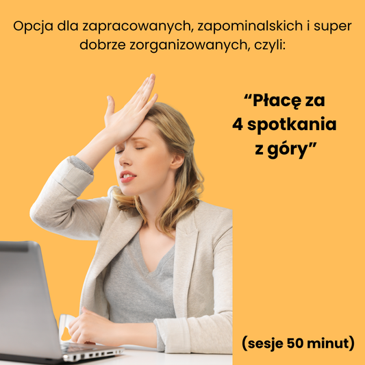 Opłata za 4 spotkania (50 minut)