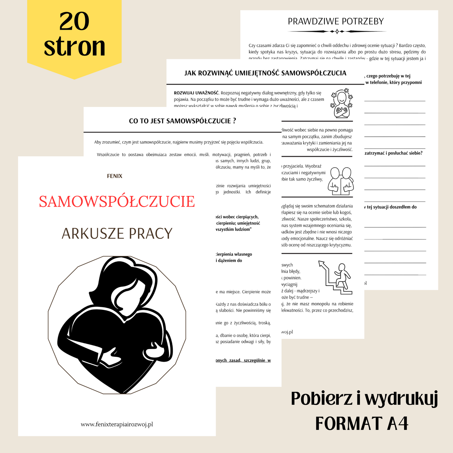 SAMOWSPÓŁCZUCIE - arkusze do samodzielnego wydruku